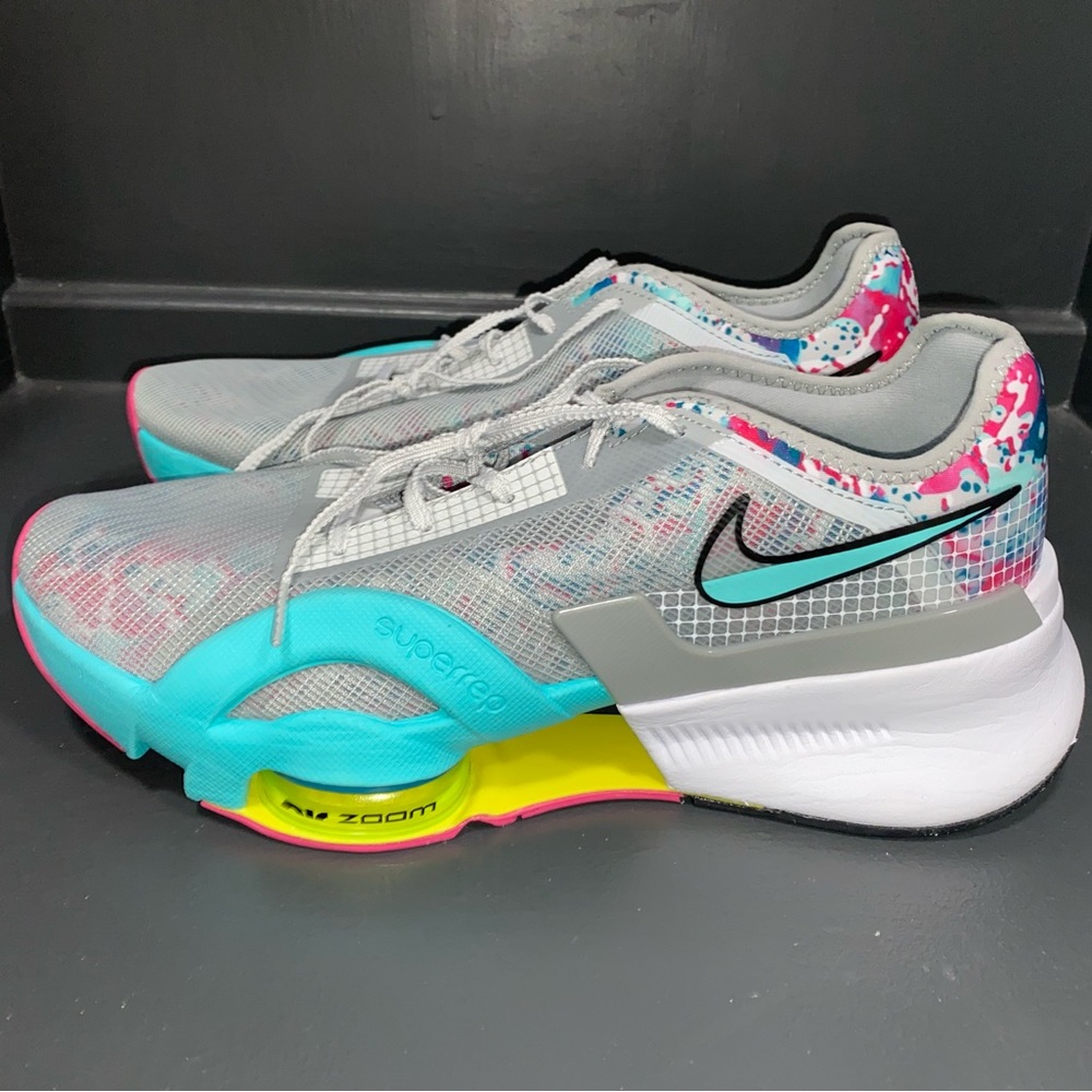 Nike Women's Training Shoes - Gray, Teal, Pink, Yellow
